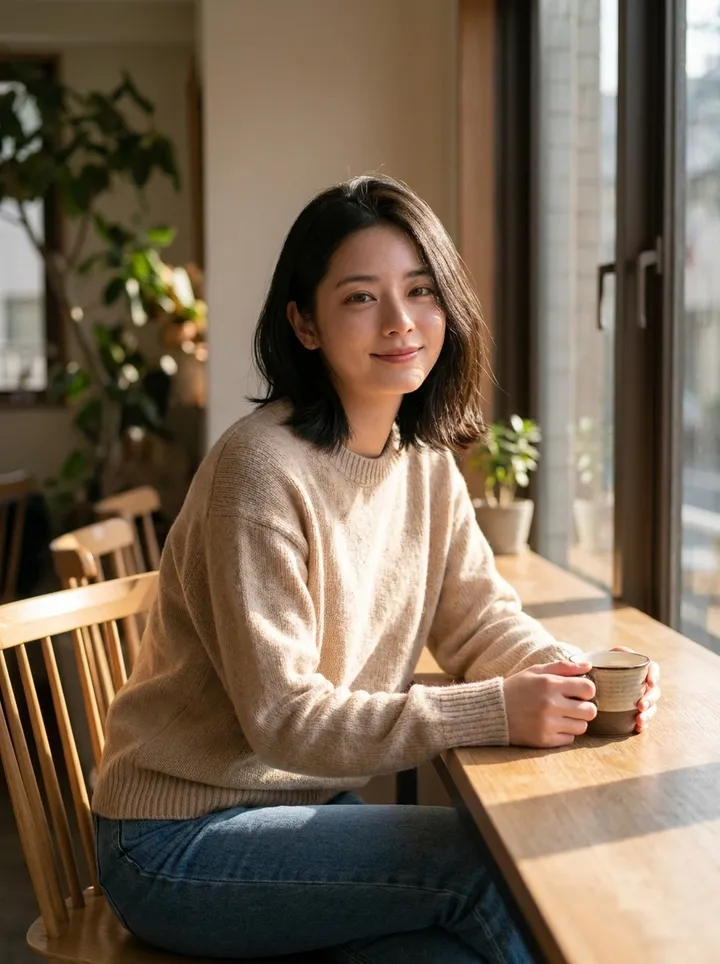 同じ人物・カフェ